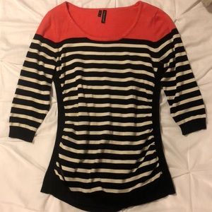 Quarter sleeve lightweight sweater plus size